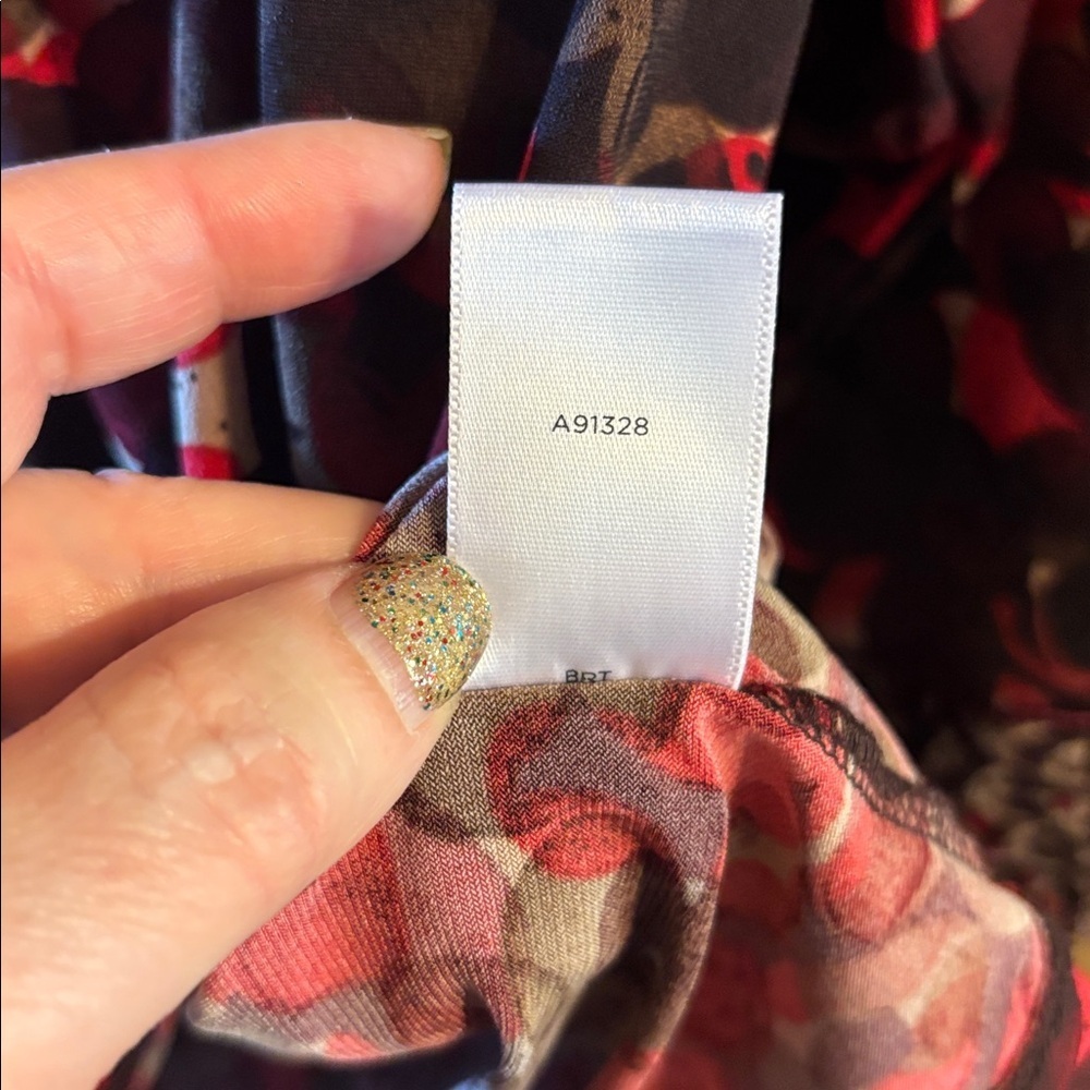 EUC Susan Graver Liquid Knit 3/4 sleeve top with ruching detail XL - Picture 6 of 6